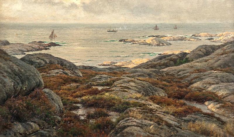 Berndt Lindholm Kustlandskap oil painting image
